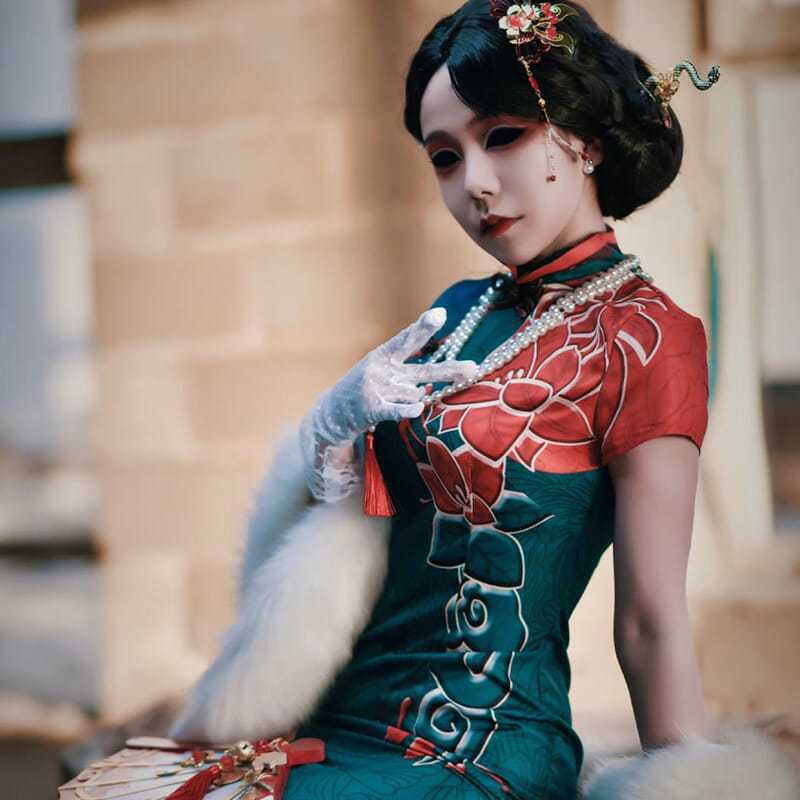 第五人格 cos 服裝 角色扮演 第五人格cos服紅蝶十三娘扇子道具美人相旂袍cosplay女裝c服