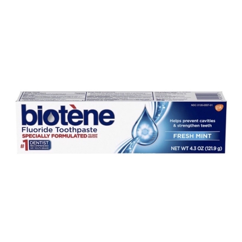 【現貨】Biotene白樂汀 含氟牙膏 121.9g【舒緩口乾症】