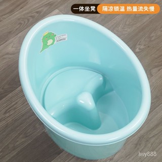 大號寶寶泡澡桶兒童洗澡遊泳桶嬰兒浴盆浴桶可坐傢用浴缸全身澡盆 VR6J