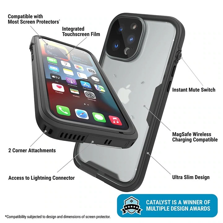 （現貨免運）CATALYST iPhone13 Pro Max (3顆鏡頭) 完美四合一防水保護殼手機套