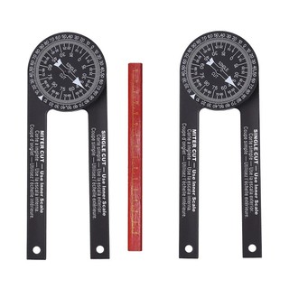 樂居專屬 Miter Saw Protractor360量角器水平角度規木工角尺定位量角規 W0BT