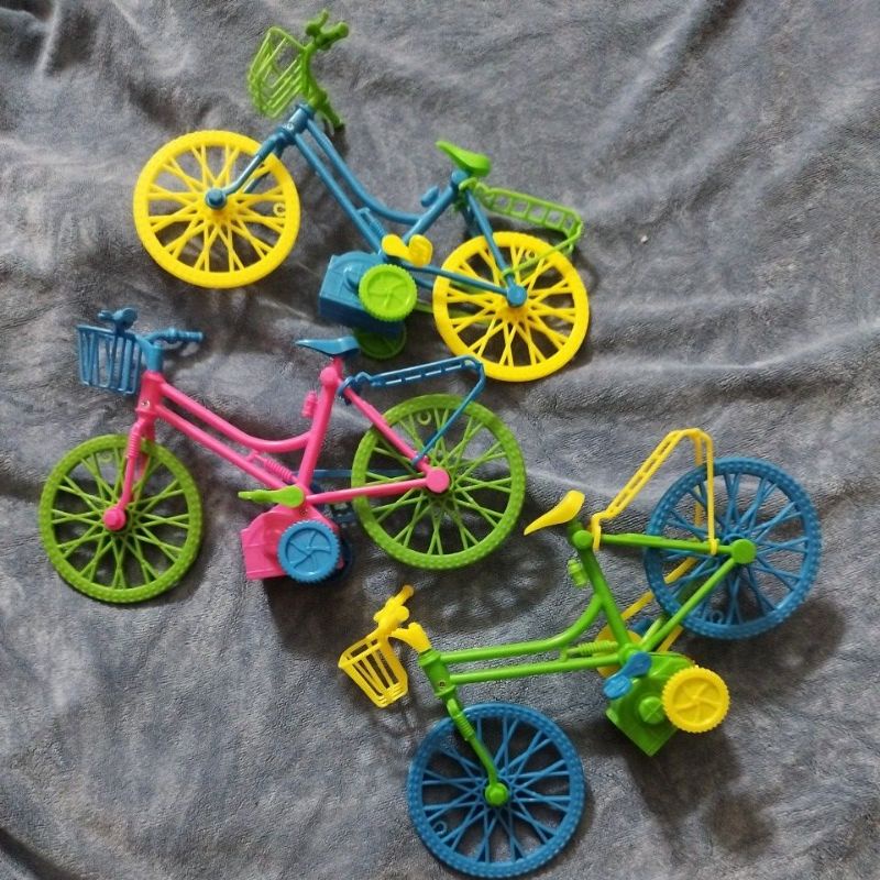 重 彩色 迴力 單車 迴力腳踏車 迴力車 自行車 車 車子 菜籃 腳踏車 模型 玩具