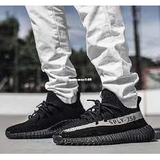 Yeezy Boost 350 Black 黑白 時尚百搭運動鞋BY1604