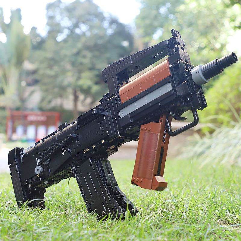 積木 兼容樂高 積木槍 雙鷹C81022兼容樂高槍械電動積木槍可發子彈連發絕地求生積木禮物