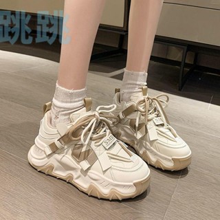 【舒適女鞋.】厚底老爹鞋 小眾 運動鞋 炸街小白鞋 女鞋 2023 春秋新款 潮鞋 舒適 校服 學院風 情侶鞋 休閒鞋