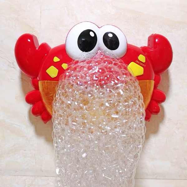 抖音同款螃蟹吐泡泡機兒童寶寶浴室洗澡玩具嬰兒電動花灑戲水烏龜