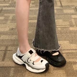 【舒適女鞋】夏季新款 運動涼鞋女 網麵鏤空老爹鞋 百搭透氣小白鞋 網紅ins潮鞋 休閒運動鞋 時尚復古單鞋