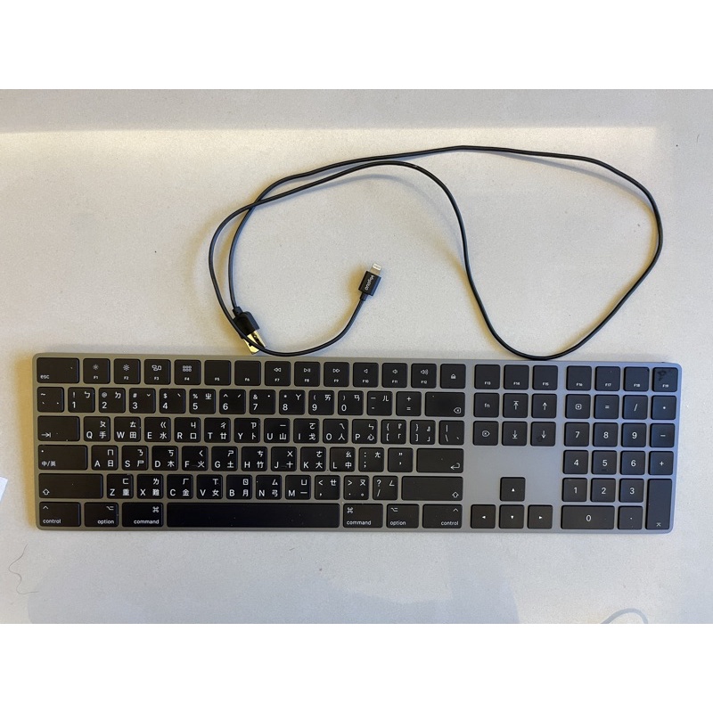 蘋果 Apple Magic Keyboard 含數字鍵盤的巧控鍵盤 原廠中文鍵盤 無線藍芽】A1843 太空灰