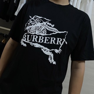 HONG精品🪧BURBERRY戰馬🇮🇹23SS新款黑白戰馬圖騰徽標短袖🉐保證正品