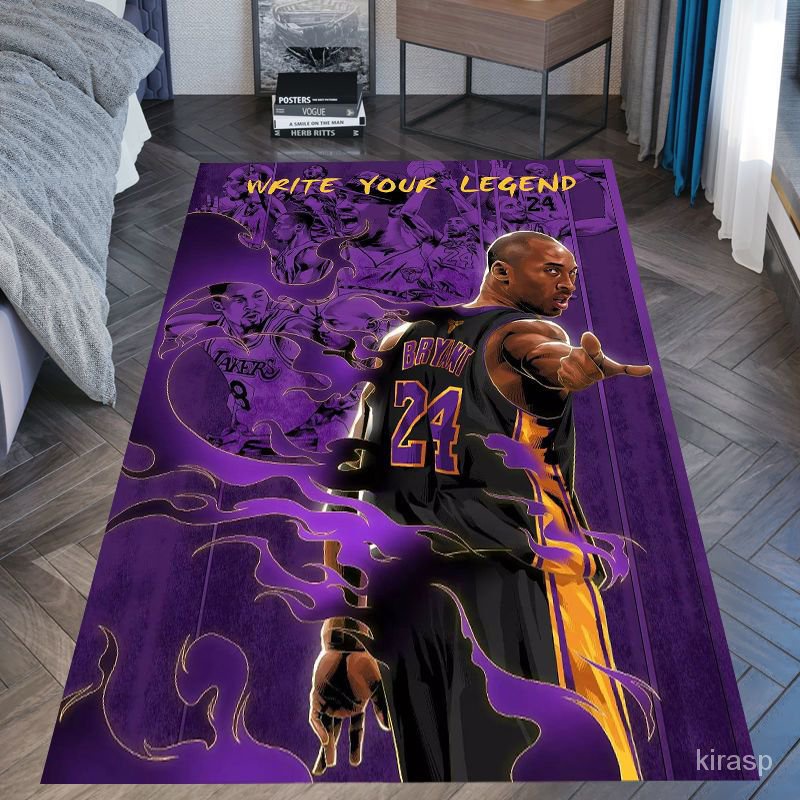 【特價熱賣】NBA籃球地毯客廳沙髮臥室床邊電腦椅個性創意科比公牛地闆地毯 C755