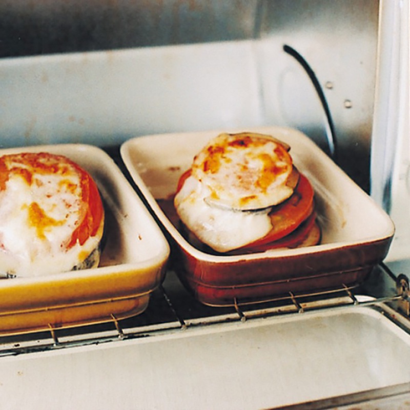 日本進口Studio M長方形深盤純色陶瓷烤盤烤箱焗飯烘焙芝士西餐盤