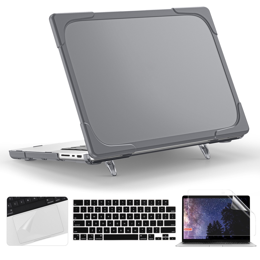 ♕防震動支架外殼 適用於MacBook Pro 14 16 英吋 M1 M2帶注音