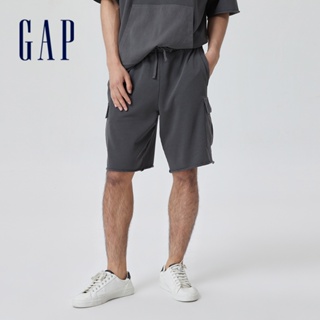 Gap 男裝 Logo鬆緊短褲-深灰色(810623)
