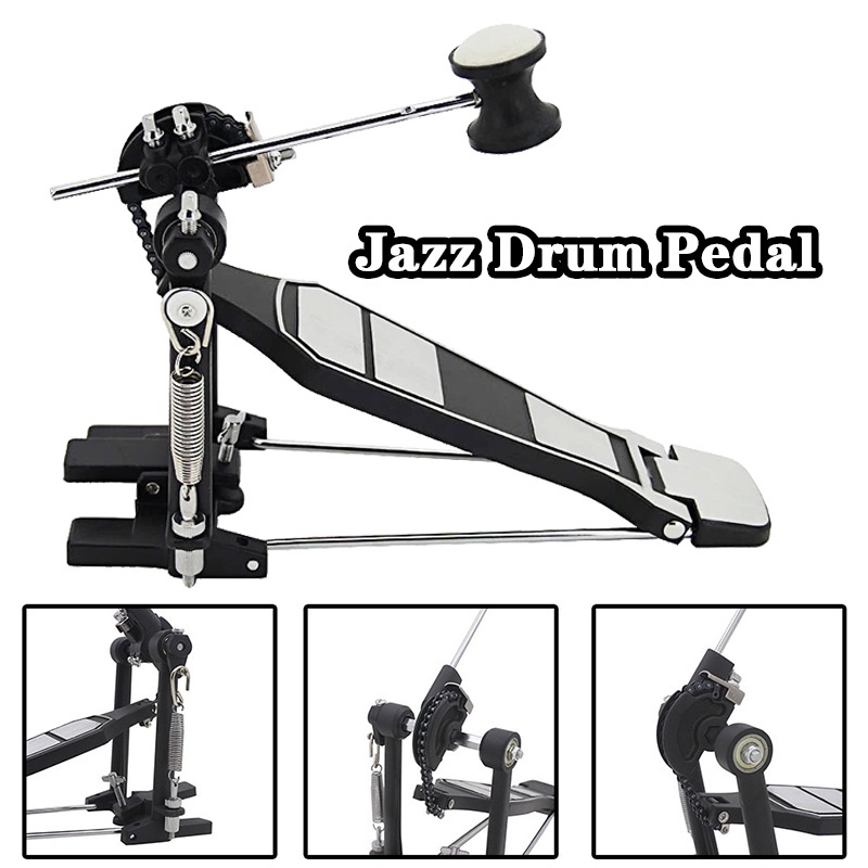 Aluminium Alloy Drum Pedal Bass Jazz Drum Pedal with Beater