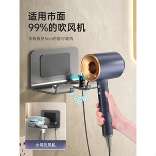 ❀吹風機支架❀聚寳屋 槍灰戴森吹風機架子 置物架 dyson吹風機架免打孔 掛架 電吹風放置 支架