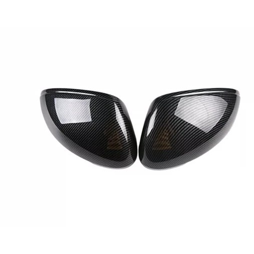 適用於2011-2021款保時捷Macan 倒車鏡蓋碳釺紋後視鏡外殻裝飾貼