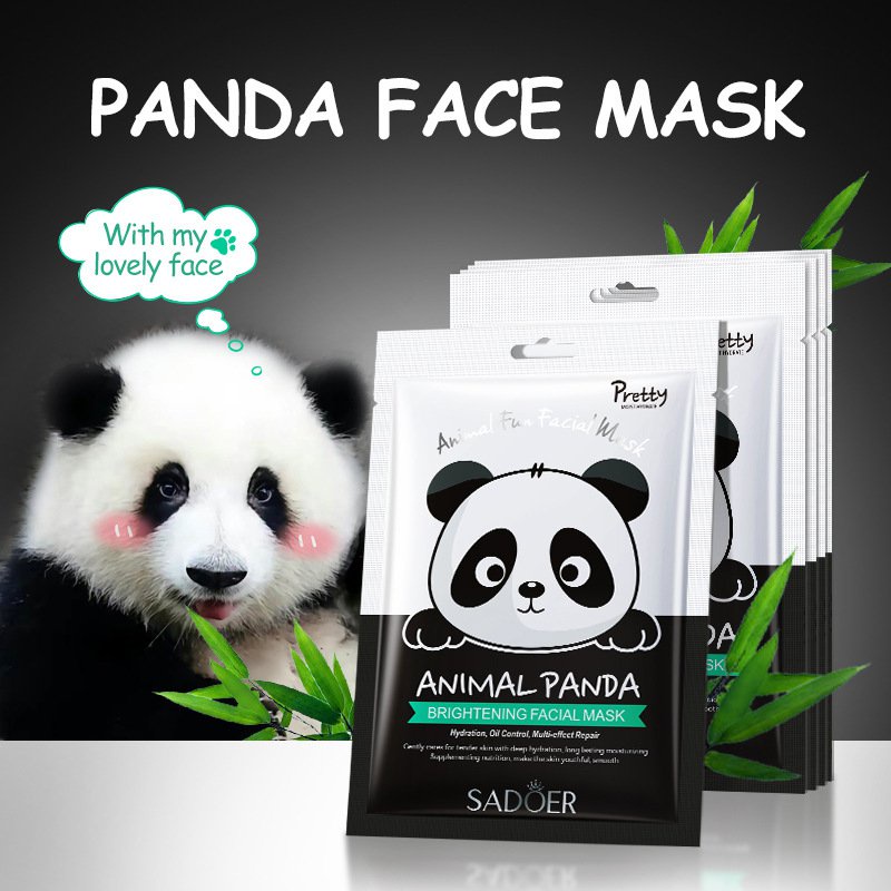 氣質搬運工【現貨💖免運】SADOER動物熊貓圖案面膜提亮面膜 滋潤肌膚面膜 面膜