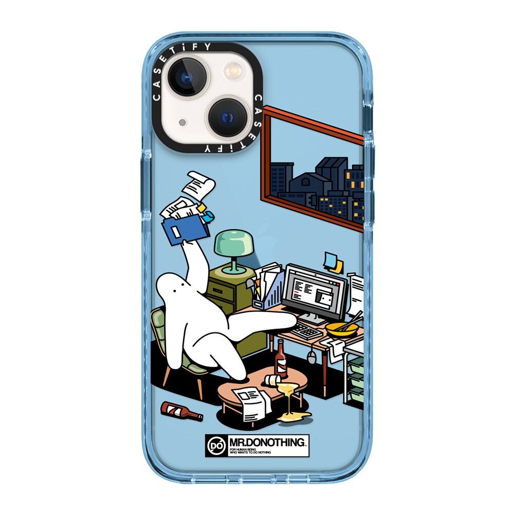 CASETiFY 保護殼 iPhone 13 Mini/13/13 Pro/13 Pro Max MR.DONOTHING-WORK FROM HOME 耍廢先生在家上班