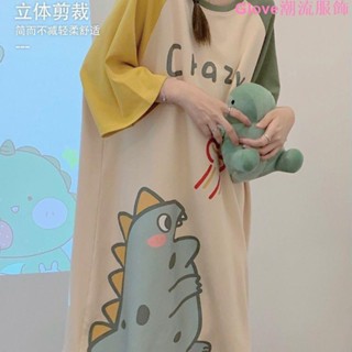 🌷臺灣出貨🌷可愛睡裙女夏季中長款睡裙卡通大碼顯瘦外穿裙子家居服公主風睡衣外穿居家服 冰絲涼感 性感睡衣 長款睡衣