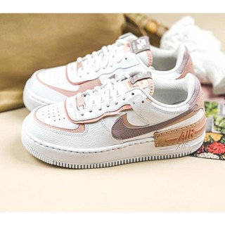 Nike Air Force 1 Shadow 白粉紫 解構輕量增高女滑板鞋 CI0919-113