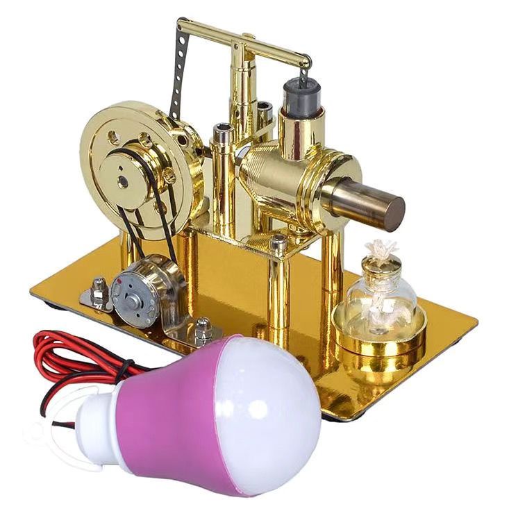 熱賣 手工 DIY 斯特林發動機發電機蒸汽機物理實驗科普科學小制作小發明玩具模型Parker旺仔購