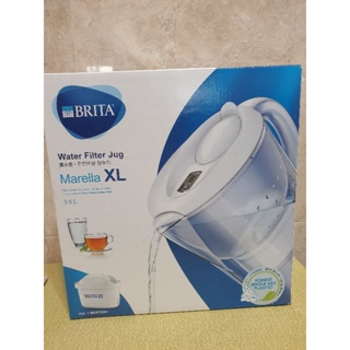BRITA Marella 馬利拉濾水壺 XL 3.5L 濾水壺 XL濾水壺 白色 一壺一濾芯
