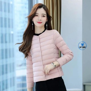 💯臺灣熱賣💯時尚加棉加厚內膽棉衣女短款秋鼕新款棉服修身內穿大碼保暖小外套