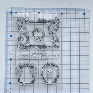 DD 0571 邊框 畫框 圖騰透明印章 水晶印章