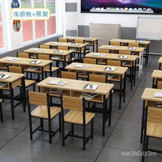 【廠傢直銷】可開發票#可定製~中小學生課桌椅 雙層培訓桌椅 補習班桌椅 敎育機構 培訓班 輔導班 簡易雙層桌 學校課桌
