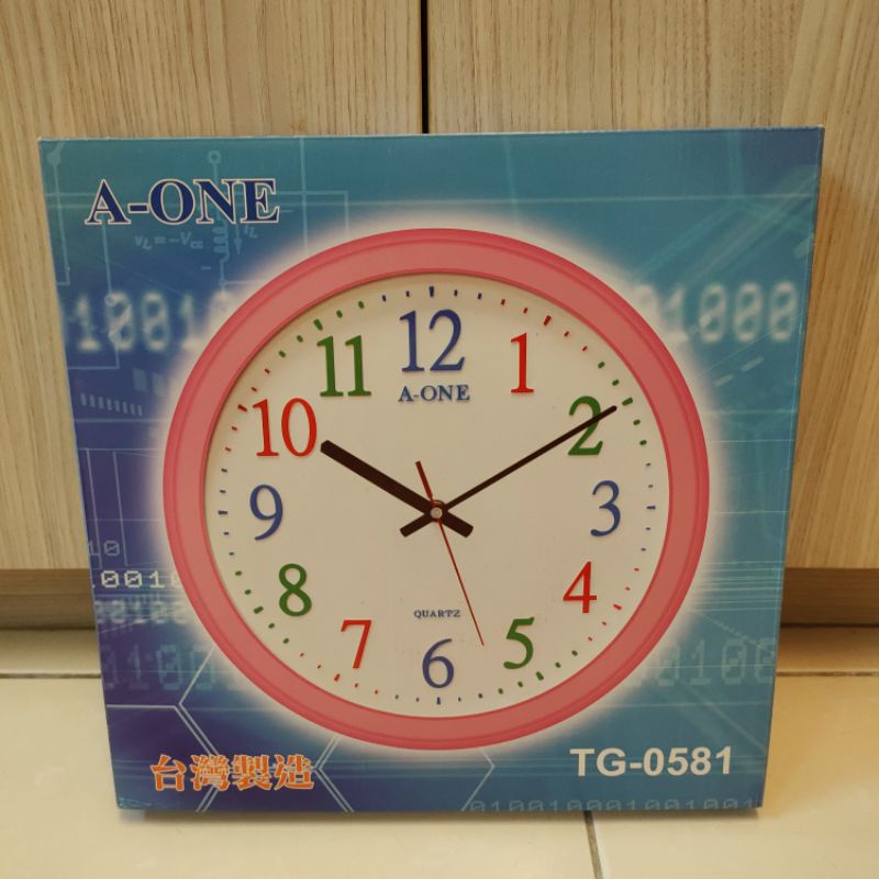 大掛鐘 時鐘 台灣製造 全新現貨 A-ONE 粉彩立體字掛鐘 TG-0581