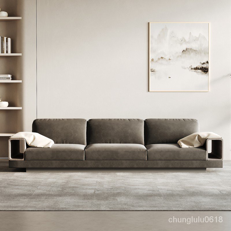 【熱銷】設計師新款極簡輕奢直排藝術佈藝沙發客廳意式現代小戶型沙發組閤