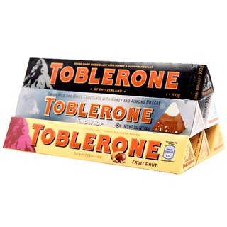 【99免運】Toblerone瑞士三角黑巧克力葡萄干牛奶巧克力白巧100g