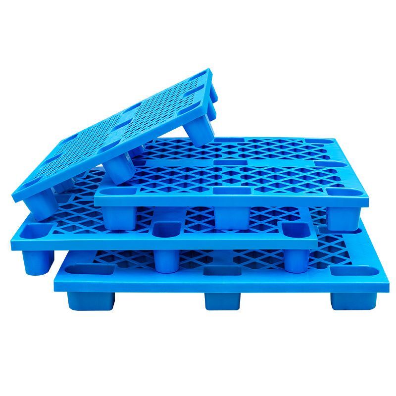 塑料叉車托盤防潮倉庫墊板工業卡板塑膠工廠網格棧板超市塑膠地堆