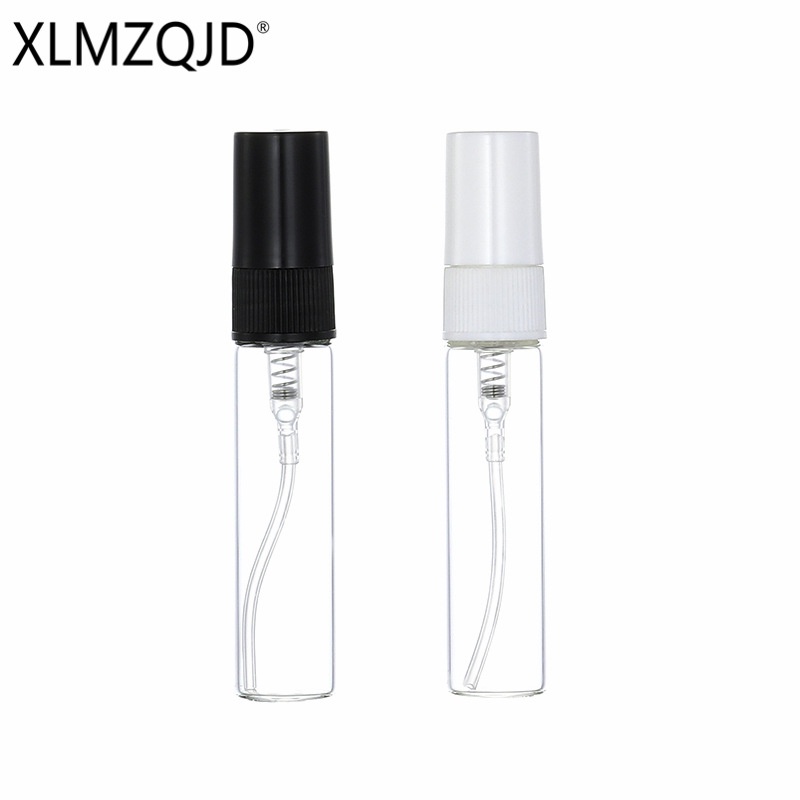 10個起賣 XB303-5ml迷你小樣黑白蓋玻璃香水瓶/分裝瓶/噴霧瓶/按壓空瓶
