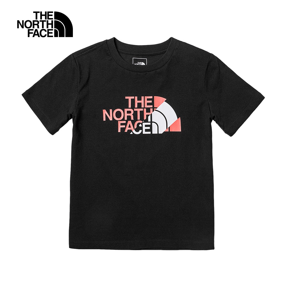 The North Face北面兒童黑色品牌LOGO印花短袖T恤｜81NEJK3