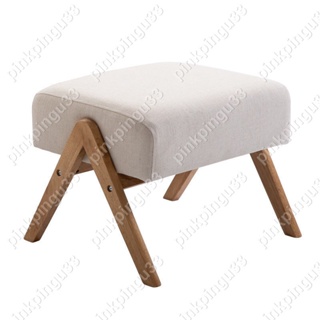 rr0570815北歐現代實木布藝單椅小型沙發椅子懶人椅單個腳蹬日式