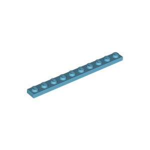 [樂磚庫] LEGO 4477 平板 基本型 湖水藍色 1x10 6070758 6423273