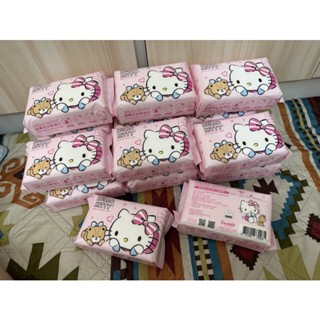 ✧貓子大人✧ 現貨24h快速出貨//正版 Hello Kitty 拋棄式加厚棉巾60片 洗臉巾 卸妝棉 拋棄式毛巾