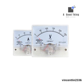 85L1-V/A指標式交流電壓表電流表安培表250V450V300V伏特表50A【可開發票】