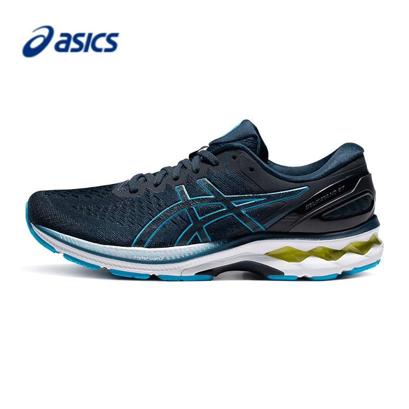 ASICS 男鞋 跑步鞋 GEL-KAYANO 27 寬楦(4E)透氣慢跑鞋 穩定支撐運動鞋 緩震舒適網球鞋