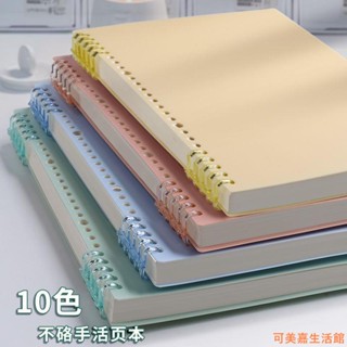 筆記本 記事本 活頁本B5不硌手活頁本可拆卸筆記本本子線圈大學生ins風記事方格本考研