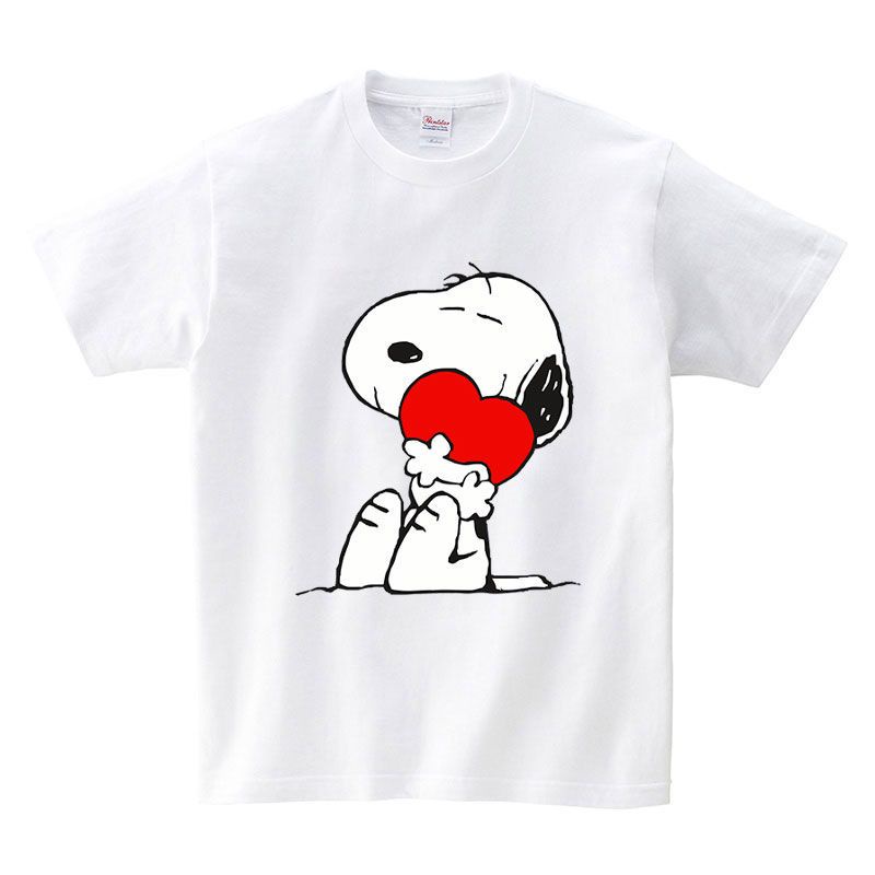 卡通史努比兒童衣服女童男童短袖9色T恤100%純棉柔軟親膚印花上衣