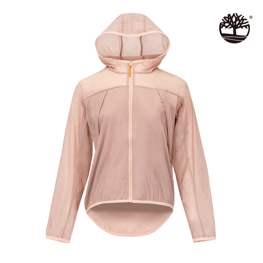 Timberland 女款淺粉色防潑水可收納防風外套|A6C32662
