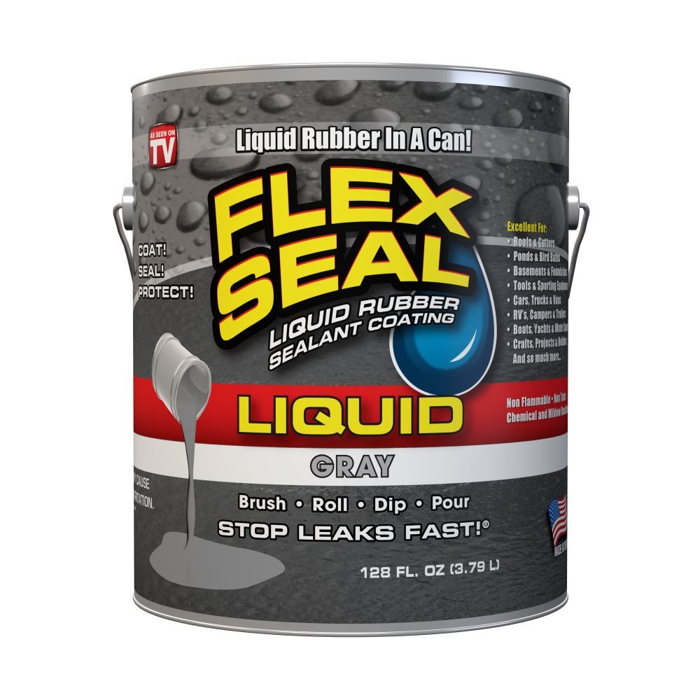 FLEX SEAL LIQUID 萬用止漏膠 (水泥灰/1加侖包裝/美國製)｜ASTool