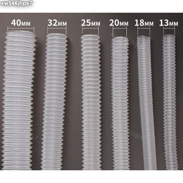 【滿299發貨】穿線透明波紋管軟管pe透明白色塑膠線管護套電線管螺紋電工穿線管#穿線管#軟管#保護套#