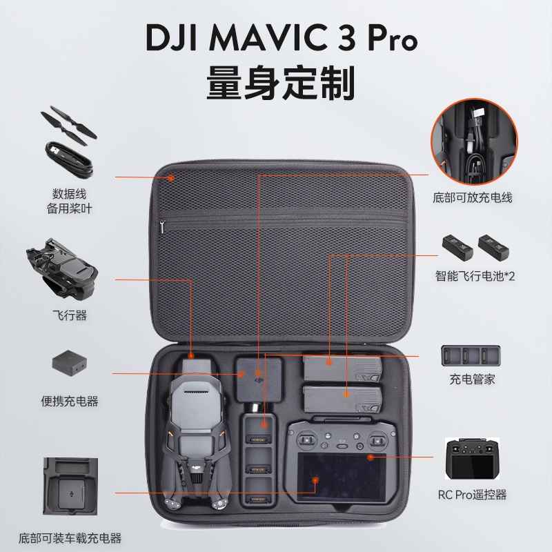 限定適用大疆DJI Mavic 3 Pro收納包御3三便攜背包classic/Cine防爆箱新品