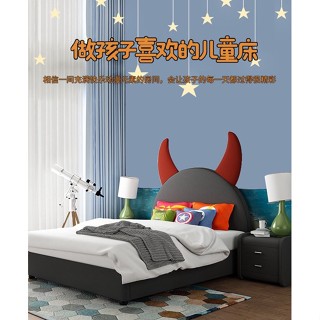 【King&Queen】 山姆傢具 床 床架 兒童床兒童床卡通軟包皮床男雙人床架 單人床架 雙人床 高架床 掀床 臥室床