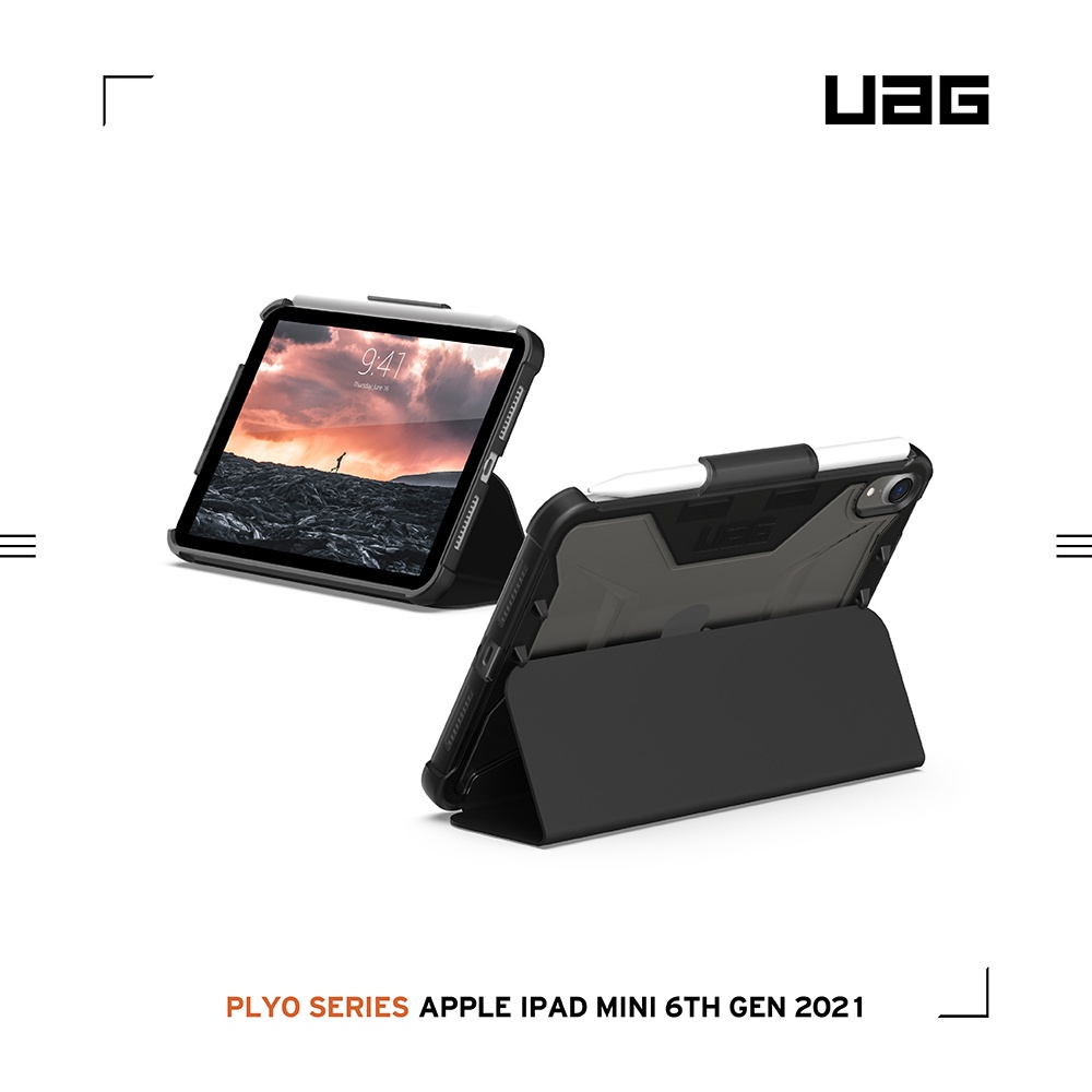 現貨免運)【UAG】iPad mini 6 (2021)耐衝擊全透保護殻-黑 (美國軍規 防摔殼 平板殼 保護套)