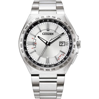 Citizen Attesa 星辰 手錶 男錶 萬年曆 藍寶石水晶 銀色 CB0210-54A