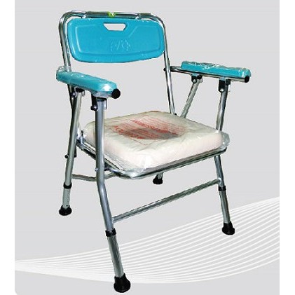 《好康醫療網》富士康鋁製便器椅洗澡椅(可收合)FZK-4527便盆椅-沐浴椅-便盆椅沐浴椅